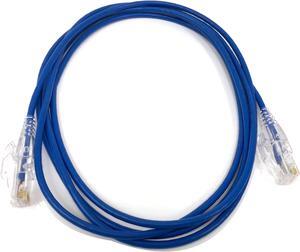 Micro Connectors 3 Feet CAT 6A Ultra Slim Patch 28AWG Cable -Blue (E09-003BL-SLIM)