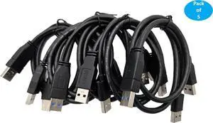 Micro Connectors 20 Inch USB-A 3.0 Male to USB-A 2.0 Male & USB-A 3.0 Male Y Splitter (E07-320AMMY-5)