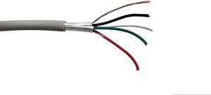 Micro Connectors 300 Feet 4/Conductor (22AWG) Stranded-Shielded Bulk Cable (TR4-4C22G-300)