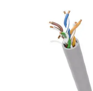 Micro Connectors 1000 Feet CAT6 Plenum Solid Ethernet Bulk (23AWG) gray Cable (TR4-560PL)