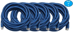 MICRO CONNECTORS 14 Feet Cat 6 UTP Networking Patch Cable (Blue) 5-Pack MICRO CONNECTORS 14 Feet Cat 6 UTP Networking Patch Cable (Blue) 5-Pack