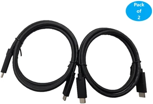 MICRO CONNECTORS 2 Meter (6.5 ft) USB 3.1 USB-C M/M Cable with Built-in E-Marker 2-Pack (E07-316CMM2M-2P) MICRO CONNECTORS 2 Meter (6.5 ft) USB 3.1 USB-C M/M Cable with Built-in E-Marker 2-Pack (E07-316CMM2M-2P)