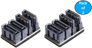 MICRO CONNECTORS 180 Degree Dual SATA 7-Pin Male to Dual Female Adapter 2-Pack (G08-180S7PD-2) MICRO CONNECTORS 180 Degree Dual SATA 7-Pin Male to Dual Female Adapter 2-Pack (G08-180S7PD-2)