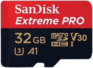 Sandisk A1 32GB Extreme PRO micro SDHC Card + Adapter 100MB/s V30 UHS-I U3