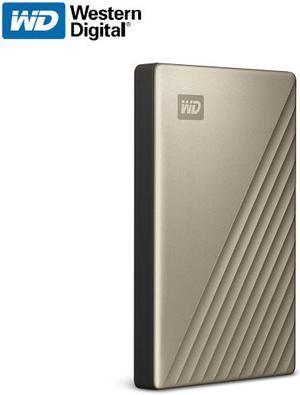 WD 2TB My Passport Ultra Portable Storage External Hard Drive USB-C Gold WDBC3C0020BGD-WESN