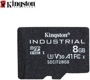 Kingston 8GB Industrial microSD UHS-I U3 V30 A1 Memory Card, Includes SD adapter SDCIT2/8GB
