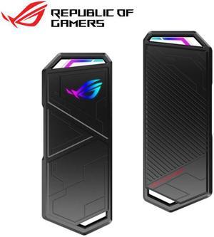 ASUS ROG Strix Arion Lite External Portable M.2 PCle NVMe SSD External Portable Enclosure Case Adapter, USB 3.2 Gen 2 Type-C (10 Gbps), USB-C to C Cable X1, Support 2280/2260/2242/2230 form factor