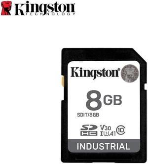 Kingston 8GB Industrial SD Memory Card UHS-I U3 V30 A1 Ideal for Extreme Conditions SDIT/8GB