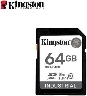 Kingston 64GB Industrial SD Memory Card UHS-I U3 V30 A1 Ideal for Extreme Conditions SDIT/64GB