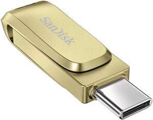 SanDisk 512GB Ultra Dual Drive Luxe USB Type-C  USB 3.2 Gen 1 Flash Drive [GOLD] SDDDC4-512G-G46GD