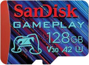 SanDisk 128GB GamePlay microSD Card for Mobile and Handheld Console Gaming SDSQXAV-128G-GN6XN