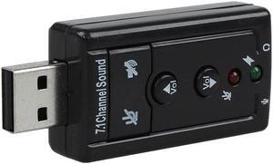 Sound Card 7.1 External USB 2.0 Audio Adapter Drivers CD