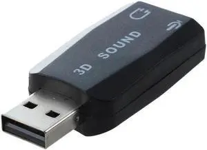 3D Audio Sound Card miniphone Earphone Adapter