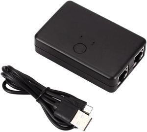 2 Port Rj45 Lan Hub Network Switch Box Computer Ethernet Internet Adapter Rj45 Splitter Switch