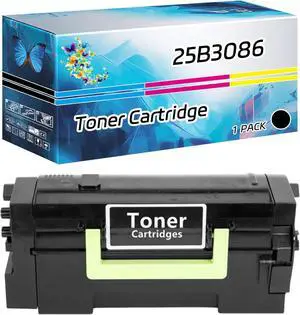 25B3086 Toner Cartridge Compatible for Lexmark XM7355 Printers, High Yield 55000 Pages, with Chip High-Definition Printing (1 Pack Black)