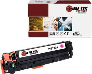 Laser Tek Services Compatible Toner Cartridge Replacement for 210A W2103A Works with HP Color Laserjet Pro 4201dn 4201dw, MFP 4301fdn 4301fdw Printers (Magenta, 1 Pack) - 1,800 Pages