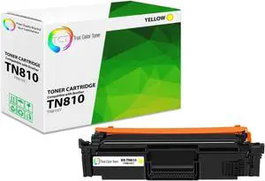 TCT TN810 Yellow Toner Cartridge - Compatible Replacement for Brother TN810 TN-810 Yellow Works with Brother HLL9410CDN L9430CDN EX470W MFCL9610CDN L9630CDN Printers (6,500 Pages)