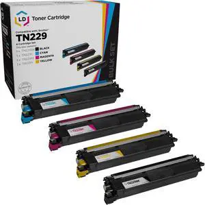 LD Products Compatible TN229 Replacement for Brother TN229 Toner Cartridge for Use with HL-L3280CDW HL-L3300CDW HL-L3295CDW HL-L8245CDW MFC-L3780CDW MFC-L3720CDW (BCMY,4-Set)