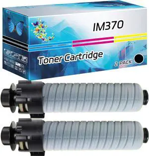 IM370 Toner Cartridge Compatible for Ricoh IM 370F Printers, High Yield 13500 Pages, with Chip High-Definition Printing (2-Pack Black)