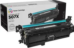 LD Products Remanufactured Toner Cartridge Replacement for HP 507X CE400X 507A CE400A (High Yield, Black) for use in Laserjet Enterprise M551n M551dn M551xh M570dw M570dn M575c M575dn M575f