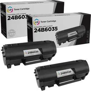 LD Products Toner Cartridge Replacement Compatible with Lexmark M1145 24B6035 (Black, 2-Multipack) Compatible with MS Series M1145 X Series XM1145