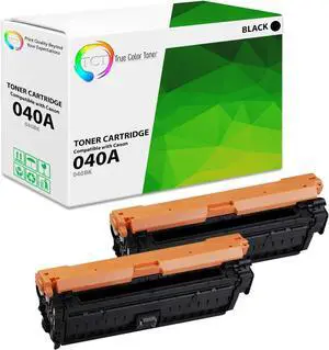 TCT 040A Black Toner Cartridge 2 Pack - Compatible Replacement for Canon 040 Black Works with Canon Color ImageClass LBP712CDN i-Sensys LBP710CX LBP712CX Printers (6,300 Pages)