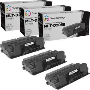 LD Products Compatible Toner Cartridge Replacement for Samsung MLT-D205E Extra High Yield (Black, 3 Cartridge Pack) Compatible with Samsung ML-3712ND ML-3712DW SCX-5639FR SCX-5739FW