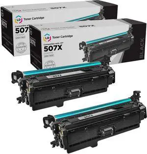 LD Products Remanufactured Toner Cartridge Replacements for HP 507X CE400X 507A CE400A (High Yield Black, 2-Pack) for use in Laserjet Enterprise M551n M551dn M551xh M570dw M570dn M575c M575dn M575f