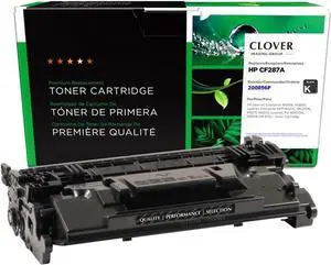 Clover Remanufactured Toner Cartridge Replacement for HP CF287A (HP 87A) | Black