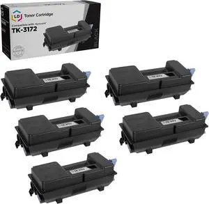 LD Products Toner Cartridge Compatible with Replacement for Kyocera TK-3172 1T02T80US0 (Black, 5-Multipack) Compatible with Kyocera Mita ECOSYS P3050dn