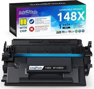 INK E-SALE 148X 148A Toner Cartridge Black (with Chip) High Yield Compatible Replacement for HP 148A 148X W1480A W1480X for HP Laserjet Pro 4001n 4001dn 4001dw MFP 4101fdn 4101fdw Printer (1 Pack)