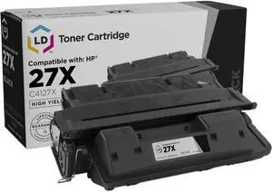 LD Remanufactured Toner Cartridge Replacement for HP 27X C4127X High Yield (Black) Compatible with HP Laserjet 4000n 4000se 4000tn 4000t 4000 4050 4050 USB-mac 4050se 4050n 4050t 4050tn