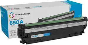 LD Products Remanufactured Toner Cartridge Replacement for HP 650A CE271A (Cyan) Compatible with The Following HP Printer Model HP Color Laserjet Enterprise CP5525