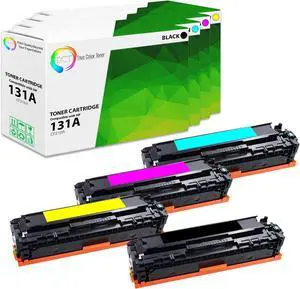 TCT 131A Toner Cartridge 4 Pack - Premium Compatible Replacement for HP 131A CF210A CF211A CF212A CF213A Works with HP Laserjet Pro 200 Color M251NW, MFP M276N Printers (Black Cyan Magenta Yellow)