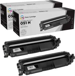 LD Products Compatible Toner Cartridge Replacement for Canon 051 2168C001 (Black, 2-Pack) for use in Canon imageCLASS LBP162dw, MF264dw, MF267dw, MF269dw
