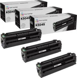 LD Products Compatible Toner Cartridge Replacement for Samsung K504S CLT-K504S (Black, 3 Cartridge Pack) Compatible with CLP 415NW, CLX 4195FN, CLX 4195FW, SL C1810W, SL C1860FW