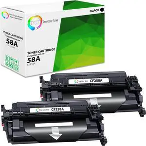 TCT 58A Toner Cartridge 2 Pack - Compatible Replacement for HP 58A CF258A Black Works with HP Laserjet Pro MFP M428fdw M428fdn, M404n M404dn Printers (3,000 Pages)