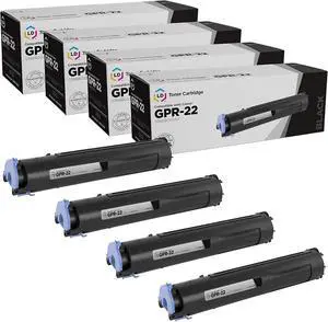 LD Products Toner Cartridge Replacement for Canon GPR22 0386B003AA (Black, 4-Pack) Compatible with ImageRunner 1023 1023IF 1023N 1025 1025IF 1025N