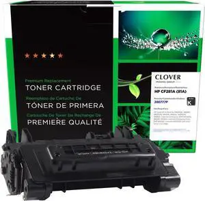 Clover Remanufactured Toner Cartridge Replacement for HP CF281A (HP 81A) | Black