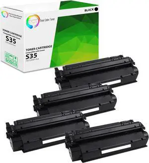 TCT S35 Toner Cartridge 4 Pack - Compatible Replacement for Canon S35 7833A001AA Black Works with Canon ImageClass D300 D320 D340 D360 PC-D320 D340 Printers (3,500 Pages)