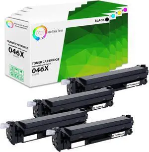 TCT 046X Toner Cartridge 4 Pack - Compatible Replacement for Canon 046 High Yield Works with Canon Color ImageClass MF731CDW MF733CDW Printers (Black Cyan Magenta Yellow)
