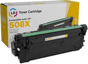 LD Compatible Toner Cartridge Replacement for HP 508X CF362X High Yield (Yellow) Compatible with M533X M552dn M553dh M553dn M553n M577c M577dn M577f M577z