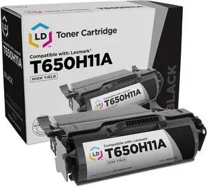 LD Products Remanufactured Toner Cartridge Replacement for Lexmark T650H11A High Yield (Black) for use in T650, T652, T654, T650DN, T650DTN, T650N, T652DN, T652DTN, T652N, T654DN, T654DTN & T654N
