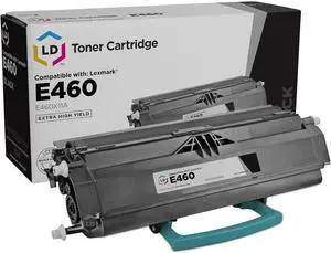 LD Remanufactured Toner Cartridge Replacement for Lexmark E460X11A Extra High Yield E460 Series (Black) Compatible with E Series E460d E460DN E460dtn E460DW