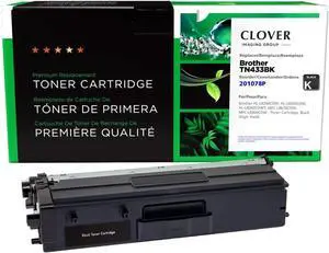 Clover Remanufactured Toner Cartridge Replacement for Brother TN433BK | Black | High Yield