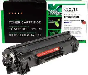 Clover Remanufactured MICR Toner Cartridge Replacement for HP CE285A (HP 85A) | Black