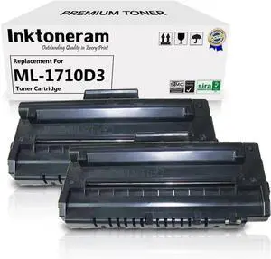 Compatible Toner Cartridges Replacement for Samsung ML-1710 ML1710 ML-1710D3 ML-1710 ML-1710B ML-1710D ML-1710P ML-1740 ML-1750 ML-1755 ML-1500 ML-1510 ML-1510B (Black, 2-Pack)