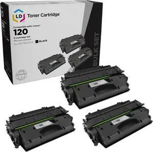 LD Compatible Toner Cartridge Replacement for Canon 120 (Black, 3-Pack) Compatible with Canon ImageClass D1120 D1150 D1170 D1180 D1320 D1350 D1370 D1520