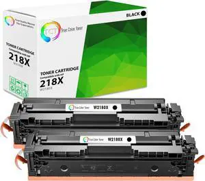 TCT 218X Black Toner Cartridge 2 Pack - Compatible Replacement with CHIP Works with HP Laserjet Pro 3201, MFP 3301 Printers (3,200 Pages) - not Compatible with -e Suffix Printers