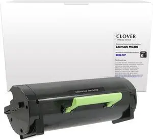 Clover Remanufactured Toner Cartridge for Lexmark 50F0HA0, 50F1H00 | Black | High Yield